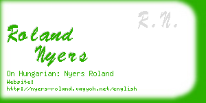 roland nyers business card